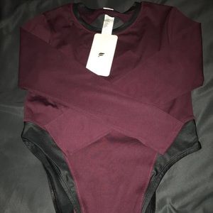 Size: Medium Fabletics Keyhole Back Bodysuit